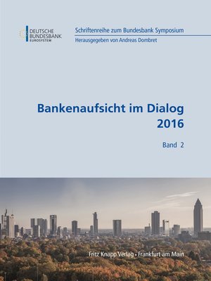 cover image of Bankenaufsicht im Dialog 2016